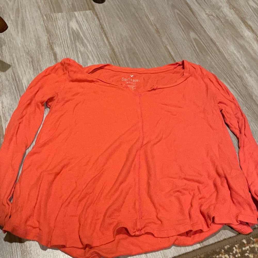 Flowy, soft, pink Aerie shirt
